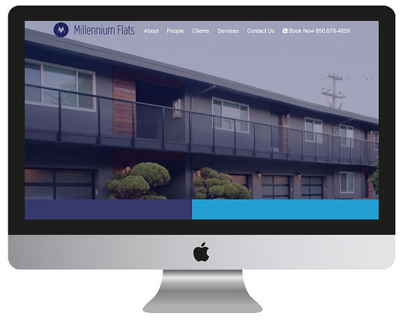 A site for real estate company that operates corporate furnished and unfurnished apartments