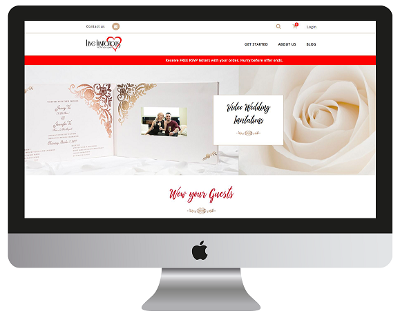 Invitation builder for wedding cards