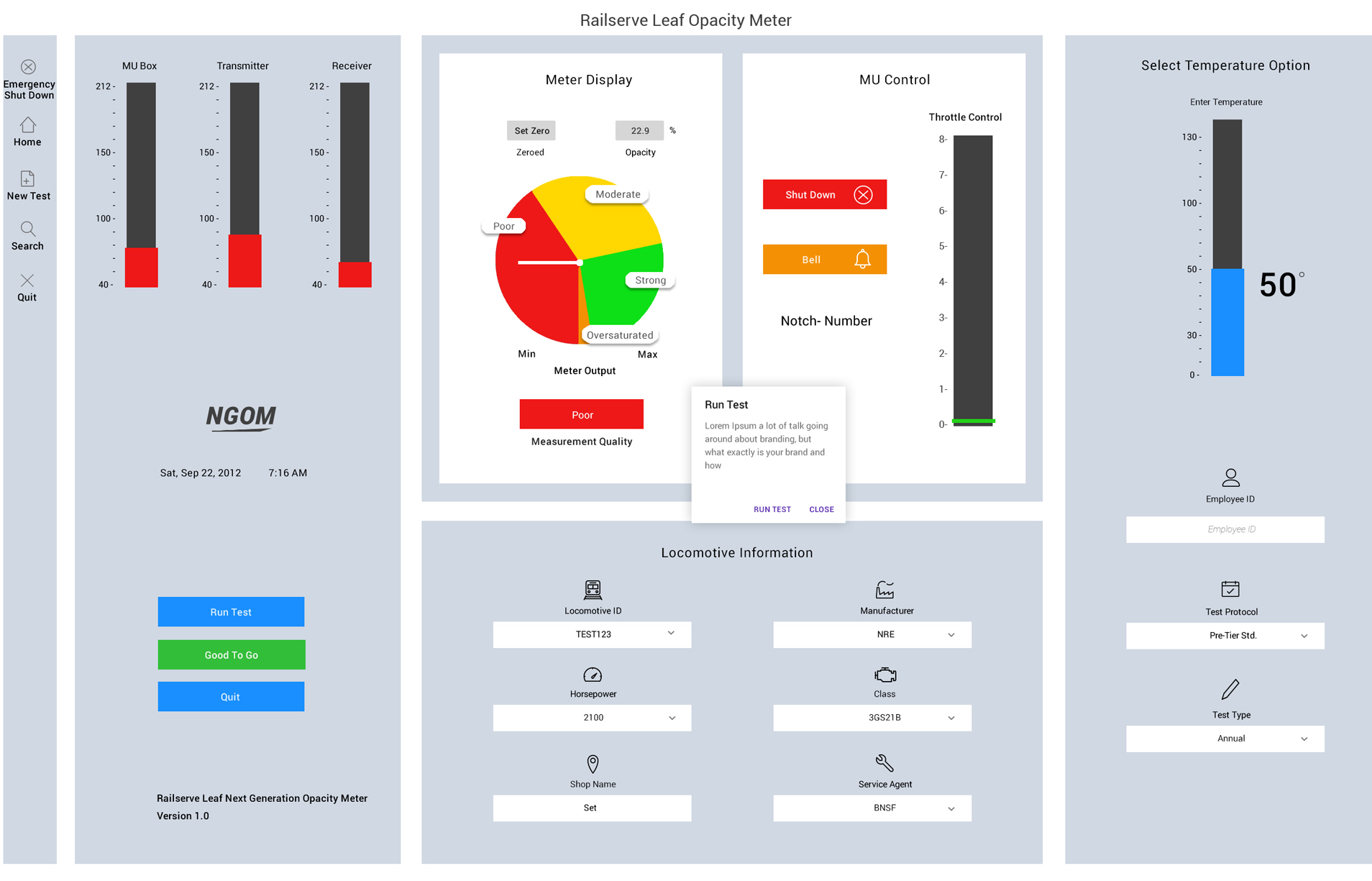 Android App that connects to a piece of hardware via Bluetooth and Transmits Data metrics like Temperature, Opacity etc